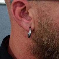 Pendientes de aro de titanio ASTM G23, Piercing corporal Labret sin costuras, segmento con bisagras, anillos de Nariz de gran tamaño, 10G-6G, 2,5mm-4mm, 1 unidad - details 7