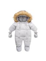 Pijamas calientes y gruesos para bebés, abrigos de lana con capucha interior, abrigos para niños y niñas, recién nacidos - details 22