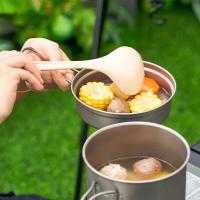 Olla portátil cubierta de titanio puro para acampar al aire libre, villa multifuncional de alta temperatura, olla ultraligera - details 8