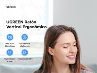 Ugreen Ratón Inalámbrico Ergonómico Vertical 1000/1600/2000/4000 dpi 6 Botones - details 0