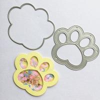 Plantilla de troqueles de corte de Metal con huella de perro y gato, álbum de recortes DIY, sellos de álbum de fotos, tarjetas, decoración, grabado en relieve, artesanía, molde de cuchillo - details 4