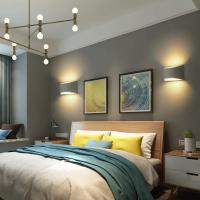 7W Blanco Cálido LED Modernos Lámpara de Pared Interior para Sala de Estar, Dormitorio, Pasillo (Incluye Bombilla LED), 2 Piezas - details 1