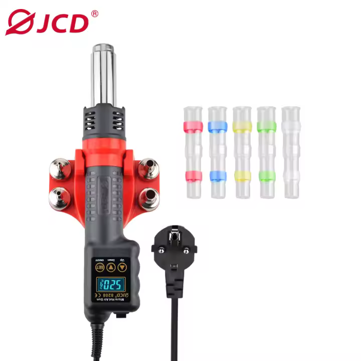 JCD Pistola de Calor de Aire de Alta Potencia de 750W con Pantalla LED Temperatura ajustable portátil - 1