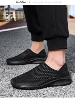 Nuevos zapatos de hombre de malla de un solo paso, ligeros, transpirables, modernos, para exteriores, informales y cómodos, estilo de pareja, primavera y otoño - details 13