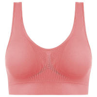Sports bra women solid color fitness top gym yoga athletic tight workout soft brassiere padded - details 39