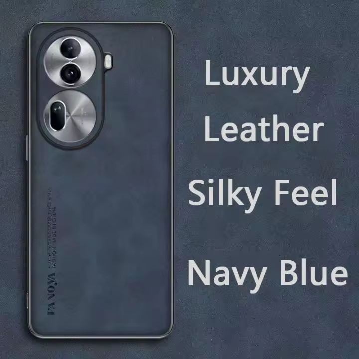 Teléfono de cuero retro OPPO 11/11 Pro, Reno 11F, funda protectora a prueba de golpes para prevención de caídas - 1