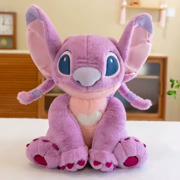 Muñeco de peluche Stitch Morado de 30/45 cm, Muñeco de Ángel de Stitch, Regalos para niños [Kk] 30 cm - 1