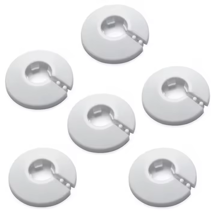 Cubierta de Tubo de Agua de Plástico PP Blanco Diámetro Exterior de 0.63" - 1