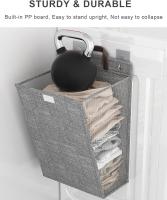 Cesto para la colada colgante, cesta de lavado grande con asa, cesta para ropa sucia sin instalación, cesta de baño montada en la pared - details 2