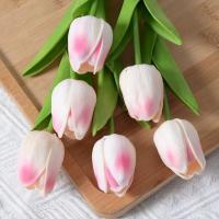Lámpara LED de noche de tulipán, lámpara de mesa de flores artificiales, ramo de flores simuladas, ramo decorativo - details 4