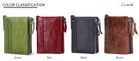 Carteras de Piel Genuina CONTACT'S para Mujeres - Carteras Cortas de Doble Pliegue, Monederos de Moda para Mujeres, Porta Tarjetas, Monedero, Clip para Dinero, Carteras para Mujeres y Hombres - details 3
