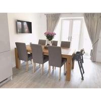 Trona Plegable de Madera, Natural, Silla alta para bebé y niño pequeño, Preensamblada, Elegante, Práctica y Ahorro de Espacio - details 8