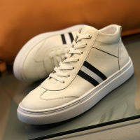 Zapatos altos de cuero zapatos de algodón térmico de terciopelo de estilo británico para hombres - details 11