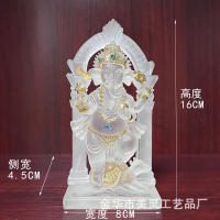 Adorno de Dios elefante, artesanía de resina de vidrio de agua, decoración india tailandesa de alta calidad - details 2