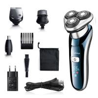 Afeitadora eléctrica profesional todo en uno para hombres, afeitadora facial recargable, recortadora de barba - details 0