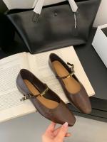 Zapatos Mary Jane negros de tacón grueso, zapatos de mujer, nuevos, sencillos y versátiles, con puntera ligera, correa metálica de una palabra, zapatos individuales. - details 3