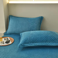 Bonenjoy-funda de almohada de terciopelo cálido, Fundas de cojín de Color sólido, 2 piezas, rectangular, 48x74cm - details 13