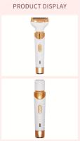 Maquinilla de afeitar eléctrica 4 en 1 para mujer, eliminador de vello húmedo y seco para vello púbico, cejas, nariz, cara, piernas, axilas - details 7