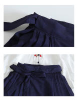 Conjunto de Falda Hanfu para Niñas Otoño 2025 Traje de Estilo Chino Antiguo para Actuaciones de Recitación Zapatos y Ropa - details 19