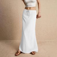 Vacaciones Verano Maxi Cordón Cintura baja A e Faldas casuales Falda larga ajustada Playa Ropa de mujer - details 35