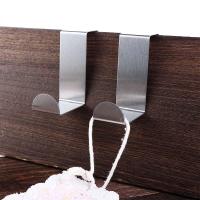 Durable práctico para cocina baño gabinete puerta organizador trasero sin perforaciones gancho para colgar ropa estante de almacenamiento gancho para llaves - details 3