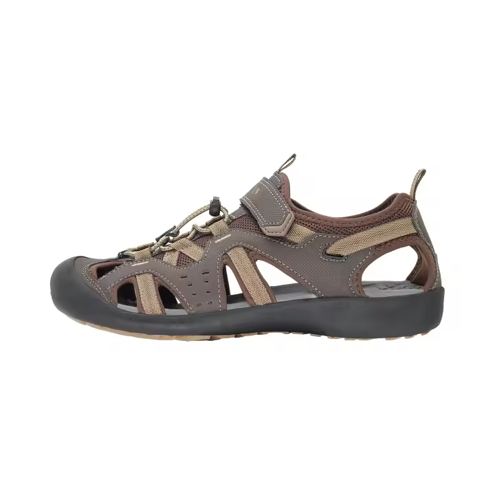 Sandalias de moda para hombre, zapatos de Trekking de playa, transpirables, antideslizantes, zuecos de cuero PU de secado rápido, 40-46, novedad de 2021 - 1