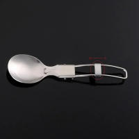 Cuchara de Vendaje de Acero Inoxidable 304 Creativa Utensilios de Comedor Portátil para Exteriores Cuchara Plegable de Viaje Gear de Camping - details 7