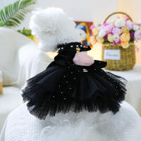 Vestido De Novia De Rosa Sahara Gruesa Para Perro Pequeño Y Mediano Color Negro Adecuado Para Otoño E Invierno Ropa De Mascota - details 4