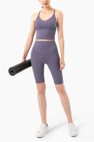 Pantalones cortos de gimnasio sin costuras para mujer, mallas de entrenamiento para correr, pantalones cortos de yoga para fitness, 2025 - details 3