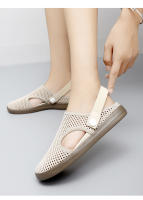 Novedad de verano, sandalias de malla para exteriores con parte inferior plana, antideslizantes, huecas, boca poco profunda, corte bajo, suela suave, transpirables y - details 13