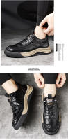Zapatillas Deportivas de Moda para Hombres de Alta Gama Zapatos Versátiles de Cuero con Estilo Casual - details 13