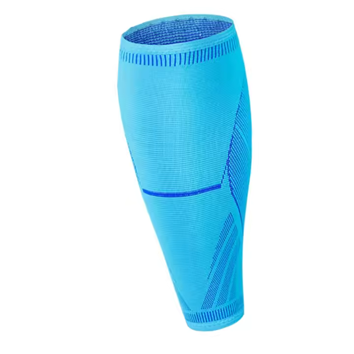 Mangas de compresión de nailon de imitación para pantorrilla, mangas de pierna antideslizantes resistentes al desgaste, soporte para pantorrilla, protección para menisco que absorbe el sudor - 1