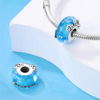 Abalorios de piedra de Color plateado para mujer, pulseras y brazaletes adecuados de estilo elegante, joyería fina DIY para cumpleaños - details 11