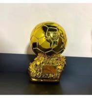 Copa de fútbol de Europa de 25CM, Balón de Oro, decoración de oficina con tecnología galvanizada, regalo de resina - details 2