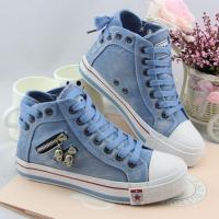 Zapatos de lona informales para mujer, zapatos planos con cordones a la moda - details 3