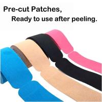 Cinta de kinesiología precort de 5cm x 5m, parche elástico para ejercicio muscular tipo I, cinta intramuscular deportiva impermeable y transpirable para - details 4