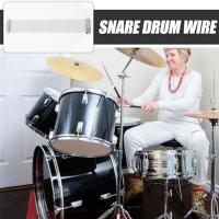 Snare Wire Snare Drum Strings Straps, accesorios de tambor Snare, 20 hebras de acero para tambores Snare, pieza de repuesto 13In - details 4