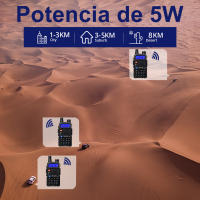 Walkie-talkie 2 piezas, 5W, 128 canales, USB, VHF, UHF, Radio Ham - details 12