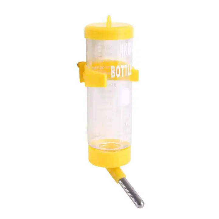 Botella de agua de plástico para conejo, ardilla, conejillo de indias, cabezal para beber, alimentador para mascotas, dispensador de agua para hámster, bebedero para hámster - 1