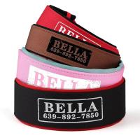 Collar ancho personalizado perros, collares acolchados nailon identificación mascotas, collar nombre de con estampado gratuito - details 4