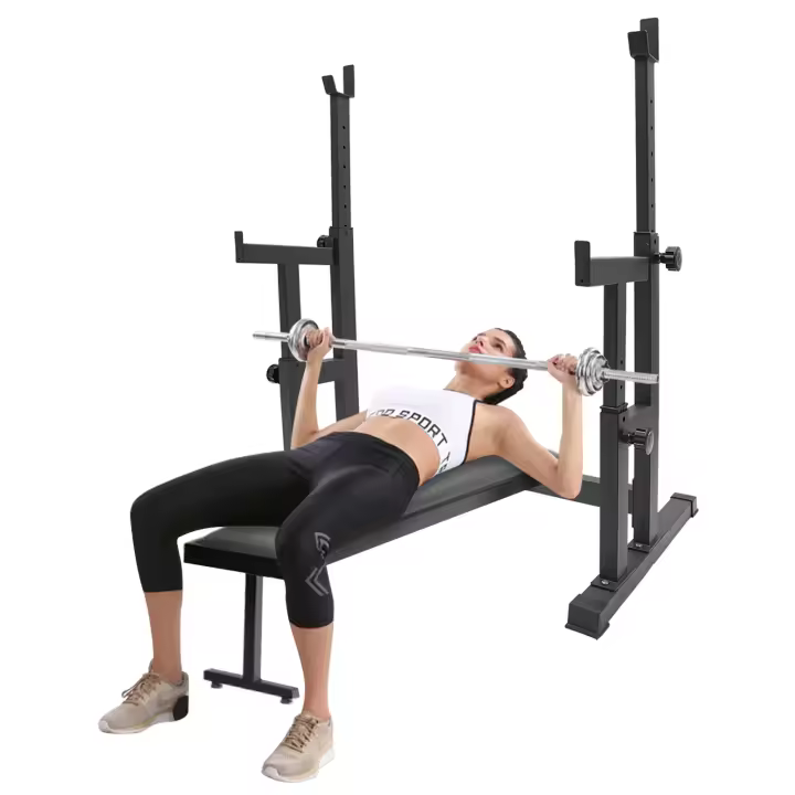 Estante de Mancuerna Ajustable de Dos Alturas Soporte de Mancuerna para Levantamiento de Pesas hasta 250kg Ideal para Gimnasio Deportivo y Uso Doméstico - 1