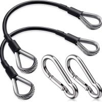 Cable de extensión de gimnasio de acero inoxidable, hebilla de escalada, Cable de extensión de Fitness multifuncional, cuerda de alambre profesional - details 2