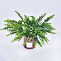 Planta Artificial de seda para decoración del hogar, Helecho Boston, 10 piezas, colgante, verde falso - details 6