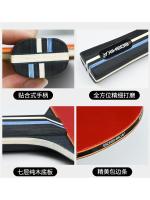 Raqueta de tenis de mesa, juego de alta elasticidad, raqueta horizontal, 2 raquetas, 3 pelotas, entrenamiento para estudiantes principiantes - details 3