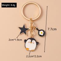 Llavero de Esmalte de Dibujos Animados Perro Pingüino Corazón Estrella Ideal para Mujeres Hombres - details 1