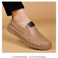 Nuevos zapatos informales de cabeza redonda para hombres, mocasines de cuero para hombres - details 14