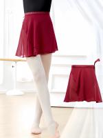 Falda corta de ballet de color sólido, falda de entrenamiento de gimnasia para práctica, falda de playa con envoltura de cadera, ropa de mujer. - details 3