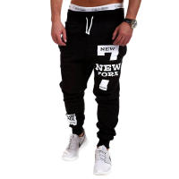 Pantalones deportivos informales con letras para hombre, diseño de estampado Hip Hop, nuevo estilo - details 3