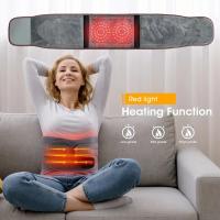 Cinturón de masaje lumbar con compresa caliente ajustable, soporte para la parte baja de la espalda, alivio del dolor, masajeador de cintura con calor - details 1