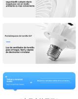 Lámpara Ventiladora LED con Control Remoto Ventilador de Techo Silencioso, 3 Colores Ajustables, Fácil Instalación, Ideal para Dormitorio y Sala de Estar, Diseño Moderno y Eficiente - details 15